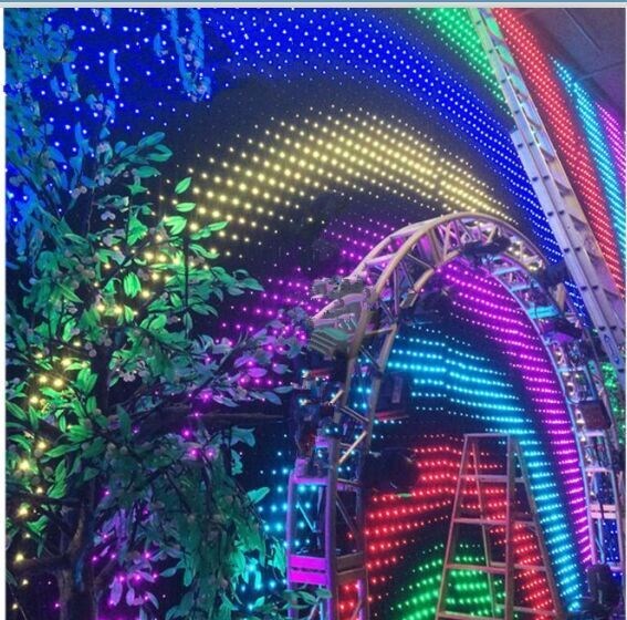Flexible LED Mesh Video Curtain Display P18 for Resolution Display