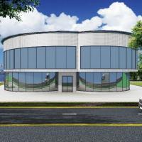 OEM Estrutura de aço Sala de exposições Edifícios de armazém de aço reciclável