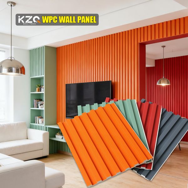 Modern Design WPC Fluted Wall Panel Waterproof Wooden Wall Panel For Interiors
