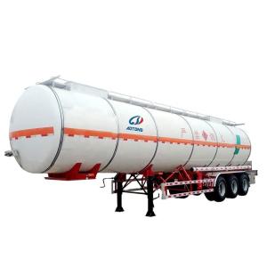Reboque de combustível de 45 m3 com material opcional de alumínio/aço carbono
