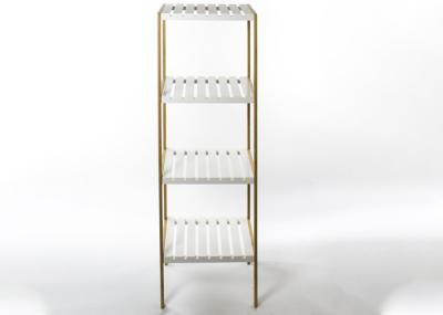 4 Tier Bamboo And MDF And Bamboo Height 110cm Multi Tier Shelf For Toiletries