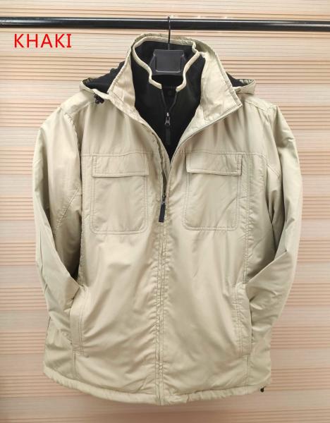 Outdoor Windproof Mens Boys Light Padded Jacket Fake 2 In 1 Original