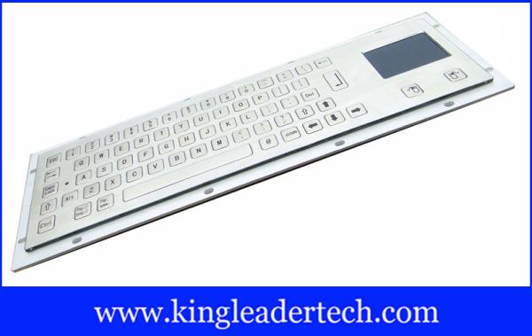 Teclado Vandalproof do quiosque da montagem do painel com nivelado/horizontalmente chaves e Touchpad