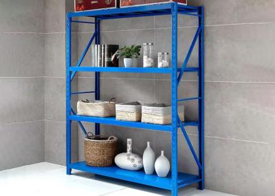 Lightweight 100kgs Capacity 4 Tier Storage Shelves Bolted Metal Shelving