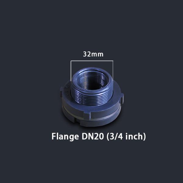 DN15-DN80 Garden Water Tank Plastic PVC Valve Fittings Adapter with Flange Connection
