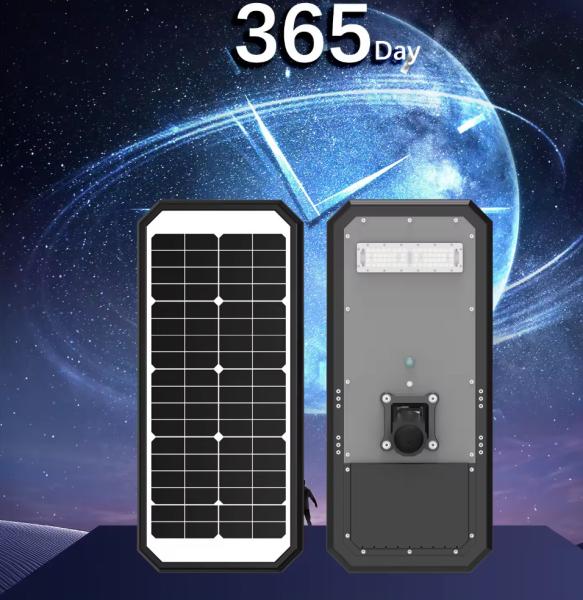 100W IP65 Waterproof Integrated Solar Panel System Integrated All In One Led Solar Street Light