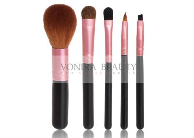 5 PCS relativos à promoção toda a linha presente da escova da composição ajustado com a virola do ouro de Rosa