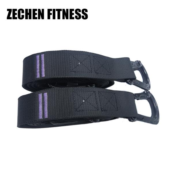 Home Fitness Wooden Gymnastic Rings 32mm Gym Equipment With Safety Carabiners
