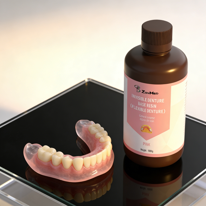 Liquid Invisible Denture Base Resin Flexible Denture Chemically Resistant To Oral Chemicals And Saliva Perfect For Flexible Dental Bases