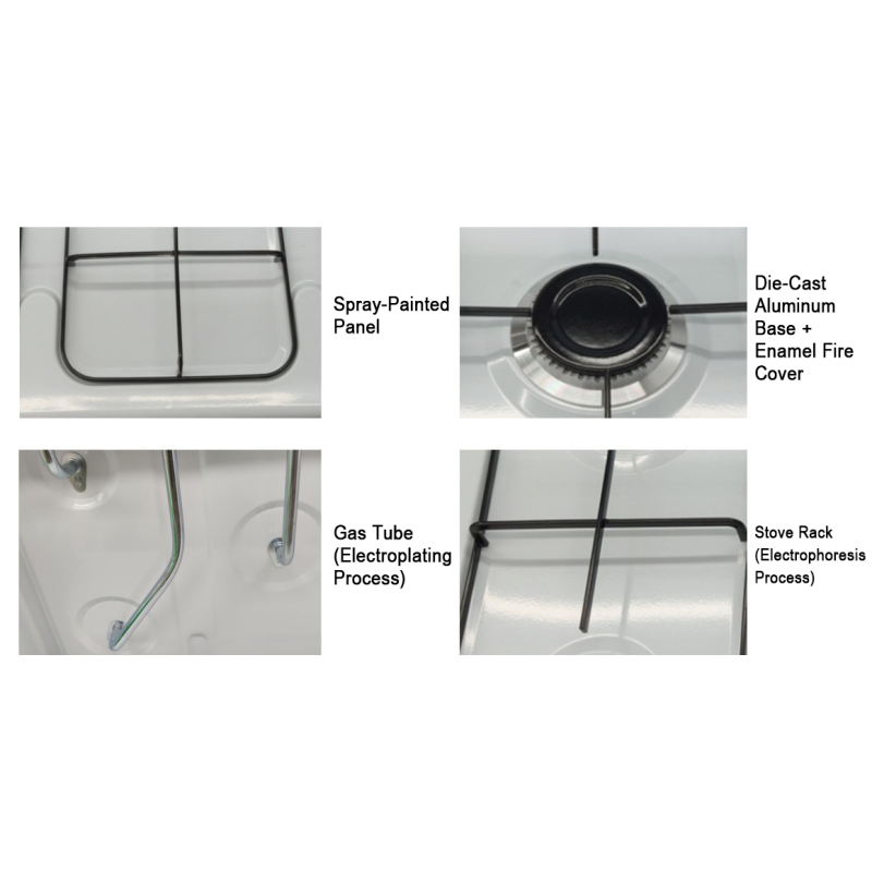 Iron Three Burner Gas Stove Supplier Household Kitchen 3 Burner Gas Hob With Cover