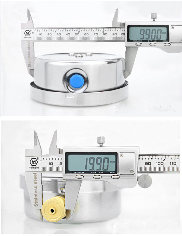 100mm 1.6% High Accuracy Axial Oil Filled Pressure Gauge Meter for OEM Customization