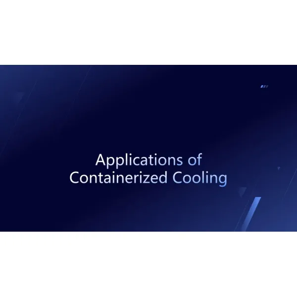 Applications of Containerized Cooling Scalable Data Center Solutions