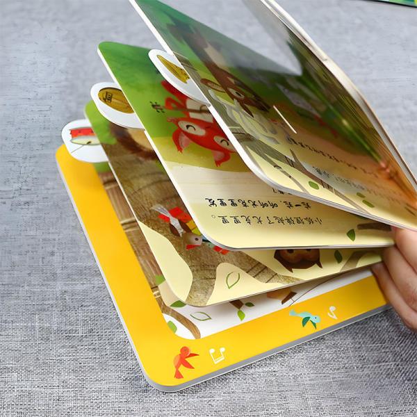 Bulk Manufacture Full Color Environmental Soy Bean Ink Printing Custom Board Flap Books