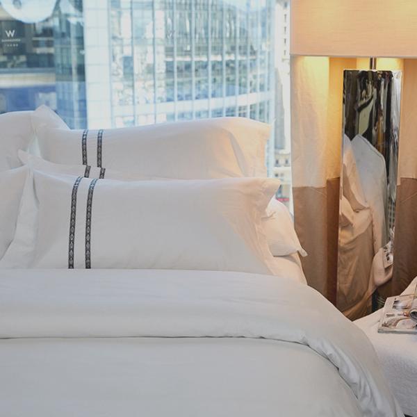 100% Hotel Cotton Sheets , Wrinkle Fade Resistant Hotel Collection Sheets Bed Linens