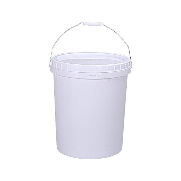 Personalized Thickened PP White Plastic Pail Bucket Storage Container With Screw Cap