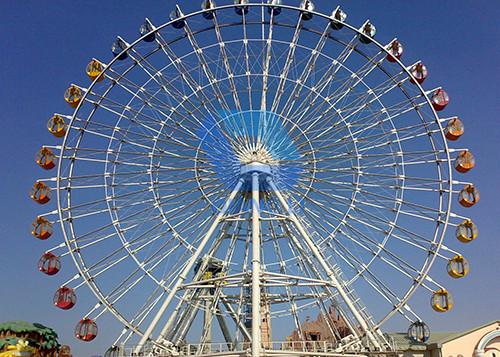 Safety Theme Park Ferris Wheel , Christmas 120m Big Ferris Wheel Ride