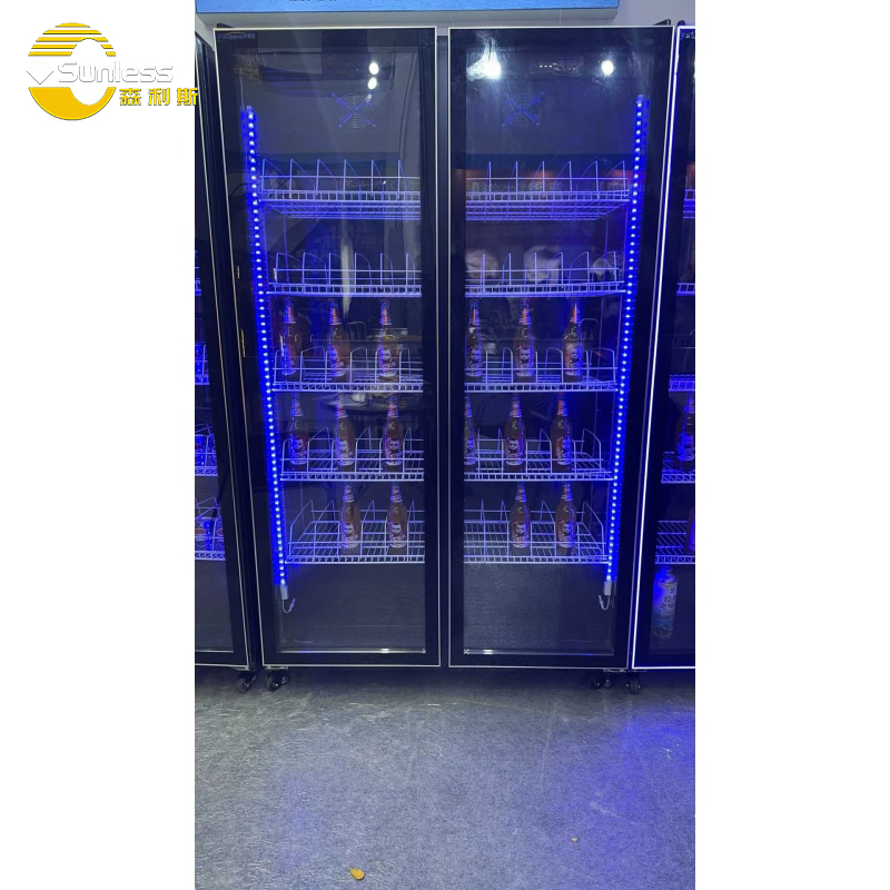 Professional Beer Beverage Refrigerator Enhanced Visibility Design Display Fridge Cooler