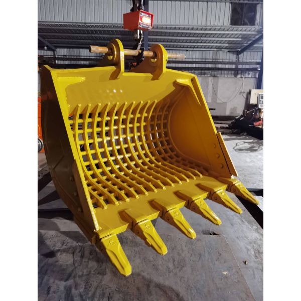 Customizable Heavy Duty Excavator Sieve Bucket with Q355 High Strength Steel for Rock Screening and Sorting