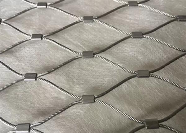 Animal Protection Stainless Steel Aviary Mesh / Zoo Wire Mesh Fencing Anti - Rust