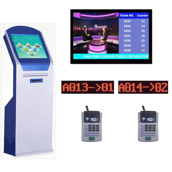 Multiple Service Bank Dual Core 2.41GHZ CPU Queue Ticket Machine