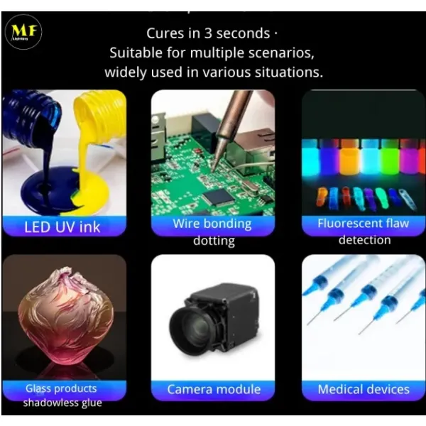 Factory Price PC Alu. Hangable 300W IP43 Pet Urine Detector Gel Nail Curing Coating Curing Solidify Resin Paint Printing LED UV Light