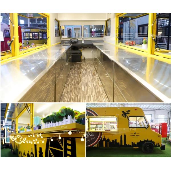 Ice Cream Kiosk Dessert Dining Cart Fast Mobile Food Trucks Electric Food Car