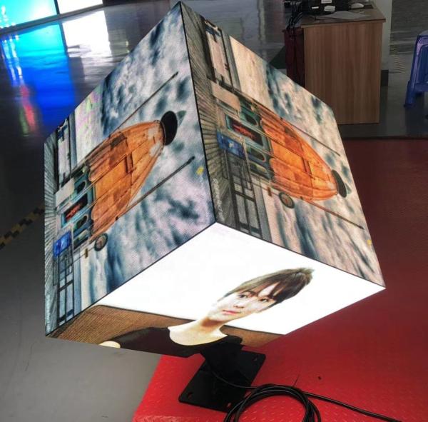 P2.5 indoor full color creative product 6 sided flexible module advertising led display screen LED Rubik's cube display