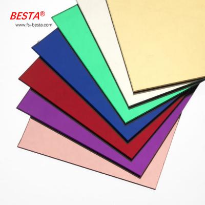 Banho decorativo espelho de duas vias folhas acrílicas OEM Disponível 1.20g/Cm3 Densidade