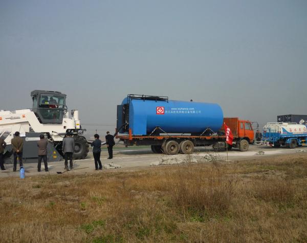 Hot Asphalt Heating Tank Work With Cold Road Recycling Equipment