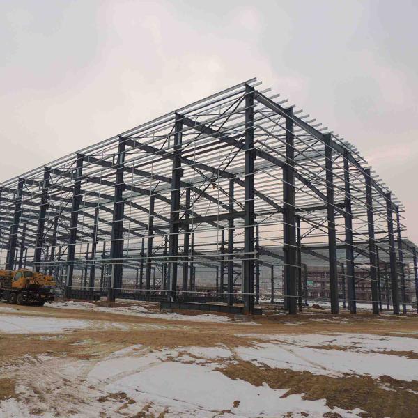 Pre Galvanized C / Z Purlin Steel Deck Plate Prefab Steel Houses Storage Workshops
