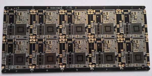Multilayer Rigid Communication PCB Prototype Quick Turn Black Color for Satellites
