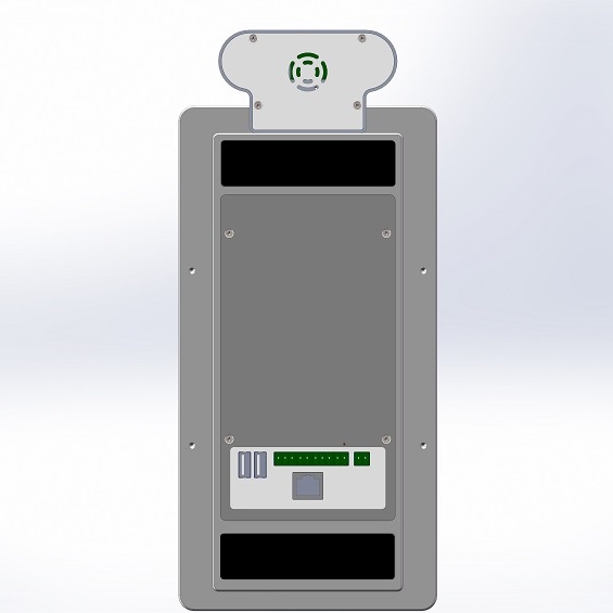 Android POE 8 Inch Monitor With Facial Recognition And Body Temperature Measure For Access Control