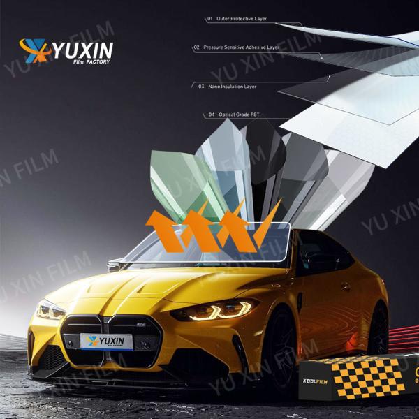 Ultra HD Car Window Film 1.52x30M Privacy Protection Carbon Tint Film Heat Resistant