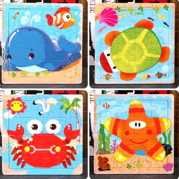 Plain Animal Custom Cardboard Jigsaw Puzzles  Die Cut Paper Kids Educational