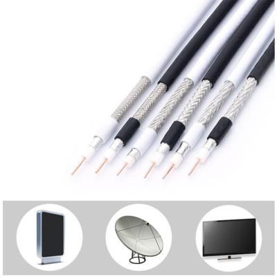 1 cabo coaxial do condutor RG6 para o sistema exterior do CCTV de CATV