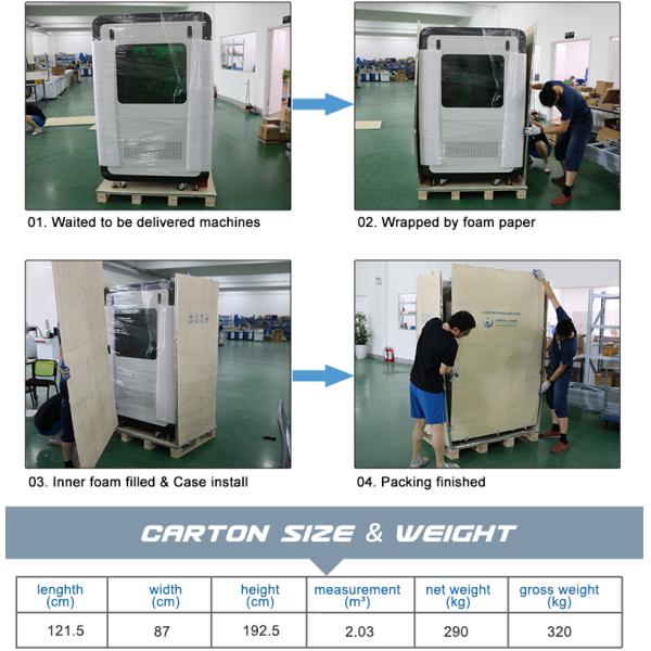 Industrial Metal Fiber Laser Marking Engraving Machine Raycus / IPG / JPT Laser with EZCAD