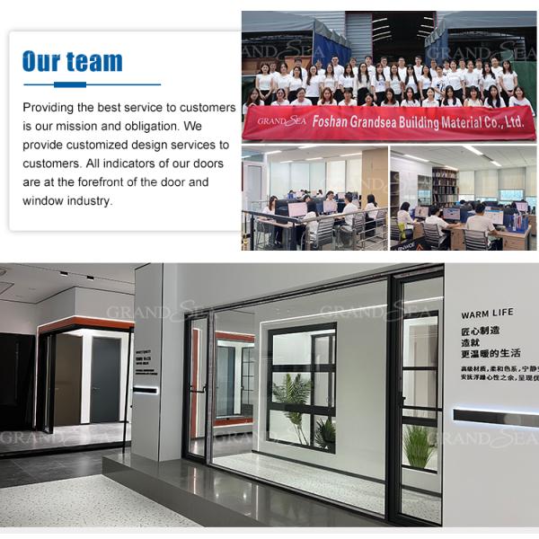 USA American Modern Design Storefront Front Glaze White Swing Entry Commercial Kfc Chicken Aluminium Door