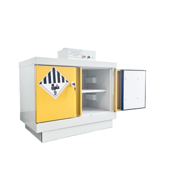 Battery storage cabinet 30L  Double-layer steel plate structure