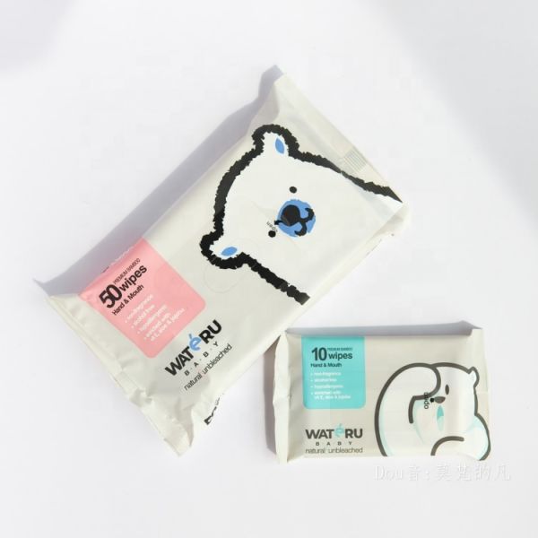 Free Samples Wet Wipes China Bamboo Pulp Unscented Wet Tissue