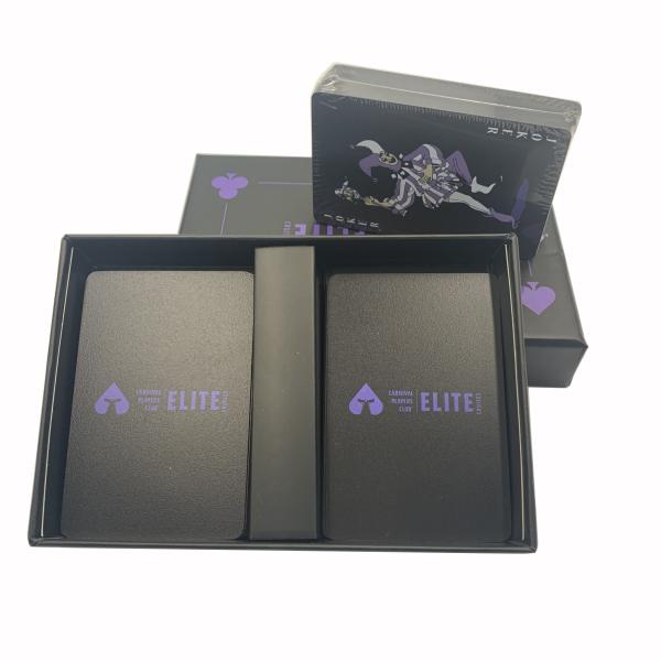 Custom Logo Printed Waterproof 0.3 - 0.32mm PVC Poker Cards