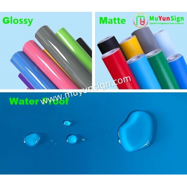 Adhesive Color Cutting Vinyl 50m Per Roll For Decoration