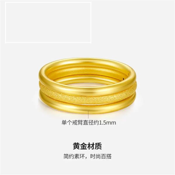 Anillos elegantes de oro fino para ella