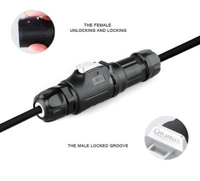 Cnlinko LP-16-2 Pin Metal Wiring IP68 Screw Circular Waterproof Aviation Plug Connectors