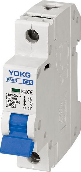 EN60898-1 мини автомат защити цепи PB8N 1P 1P+N 2P 3P 3P+N 4P