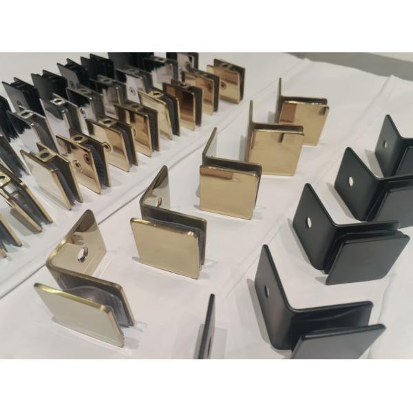 SUS304 Shower Room Accessories Glass Fixed Shower Glass Clips Anti Collision