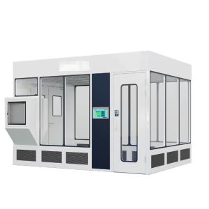 Modular Cleanroom System with Integrated HEPA Filters, 50mm Thickness, and More Than 350 Lux Lighting