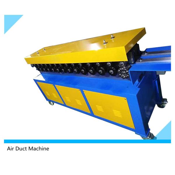 Machining Thickness 0.4mm-0.8mm Galvanized Sheet Steel Duct Flange Machine