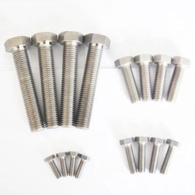 ASME ANSI B18.2.1 Gr2 Gr5 Titanium Bolts And Nuts Hex Head 1/4''-20 TPI 1''