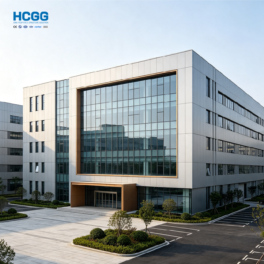 Prefabricated Multi‑Story Steel Frame Office Building Commercial Steel Office Complex