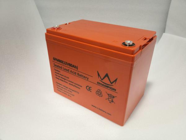 12V 80AH Deep Cycle Solar Battery , Lithium Ion Rechargeable Battery